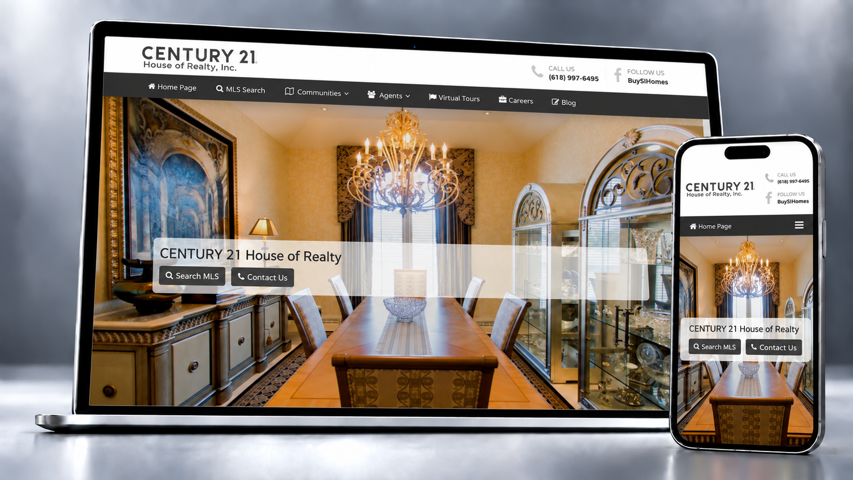 Buy SI Homes website shown on a laptop and phone